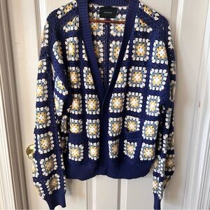 PacSun Granny Square Crochet Cardigan